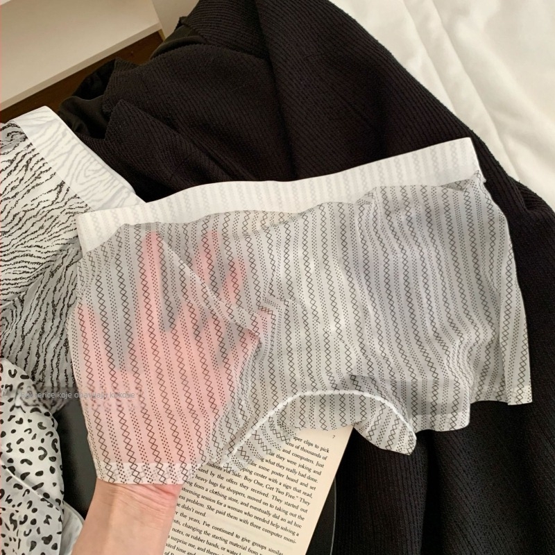 Hijaluronska kiselina, muške bokserice, Ice Silk, 10A antibakterijske, srednji pojas, bez šavova, brzo se suše, ultra tanke, boxer gaće
