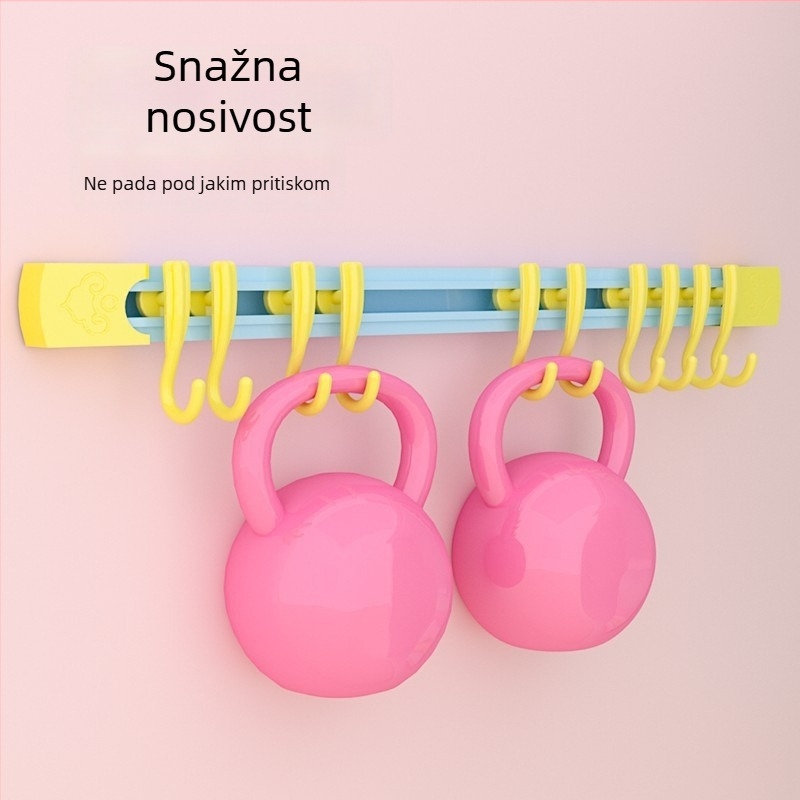 Dopamin skladištenje s kliznom šinom, kuka za vrata ormarića bez bušenja, kuhinjski organizator pohrane