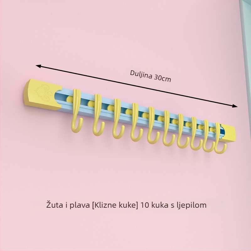Dopamin skladištenje s kliznom šinom, kuka za vrata ormarića bez bušenja, kuhinjski organizator pohrane