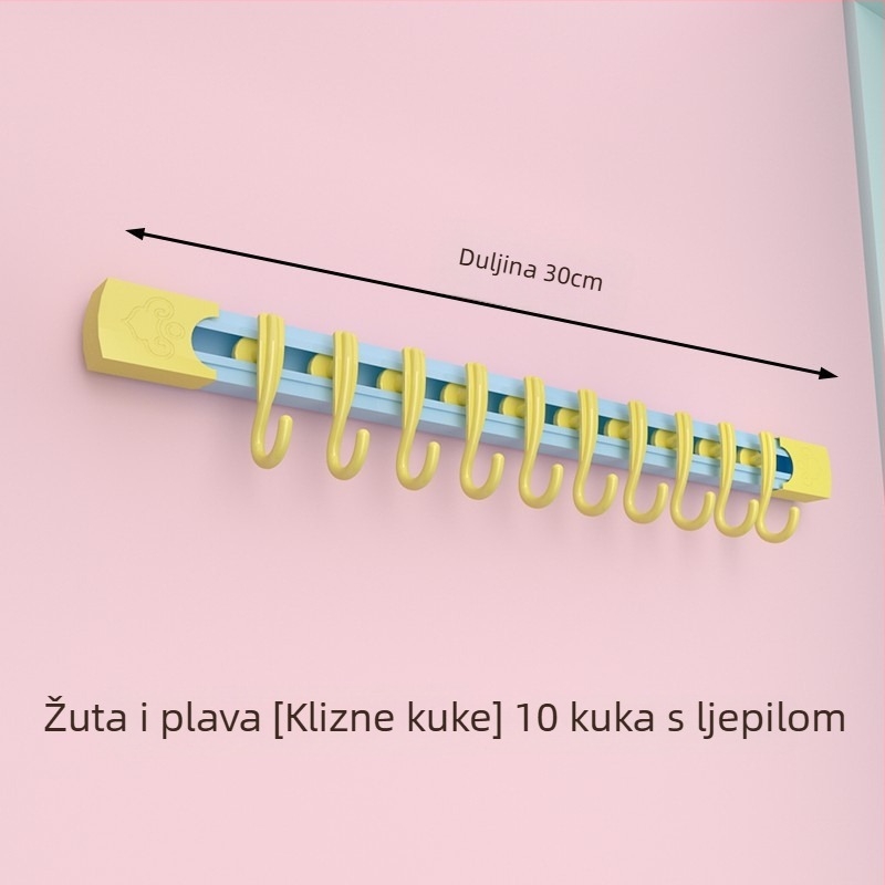 Dopamin skladištenje s kliznom šinom, kuka za vrata ormarića bez bušenja, kuhinjski organizator pohrane