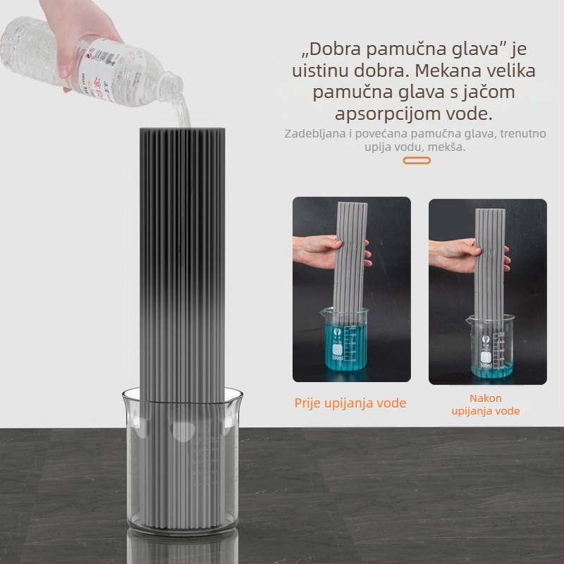 Sklopivi kućni spužvasti mop s apsorpcijskom glavom za kupaonicu