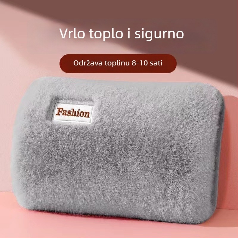Prijenosna električna boca za vruću vodu – grijač ruku i trbuha, flanel materijal, model 06