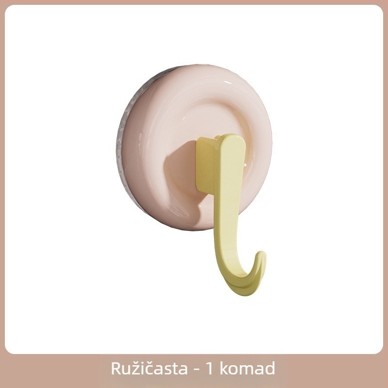 Dopamine Candy kuka s vakuumskom čašom, zidni držač za kuhinju i kupaonicu, bez bušenja, bez tragova ljepila, nosivost 5–10 kg