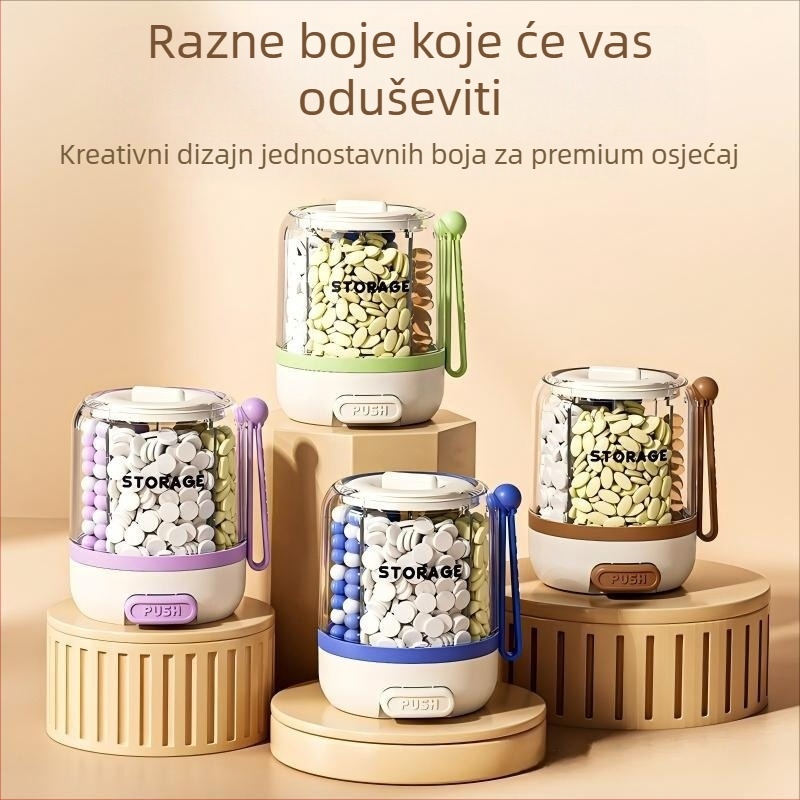 Organizator lijekova na pritisak, sedmodnevni kutij za tablete i kapsule, prenosna kutija