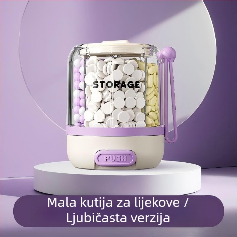 Organizator lijekova na pritisak, sedmodnevni kutij za tablete i kapsule, prenosna kutija