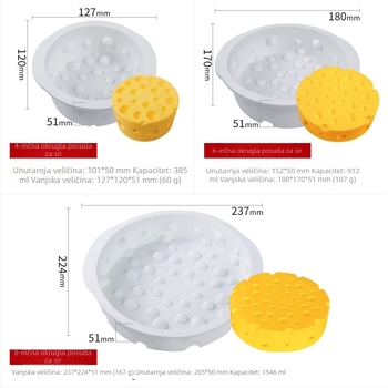 Sanxin silikonska forma za mousse tortu, okrugla