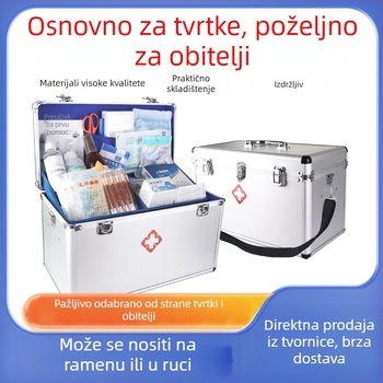 Prijenosni medicinski organizator za pohranu, velik kapacitet, višeslojni pretinci, za dom ili studentski dom