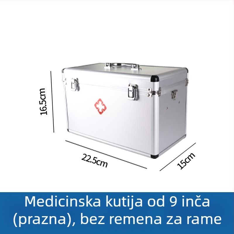 Prijenosni medicinski organizator za pohranu, velik kapacitet, višeslojni pretinci, za dom ili studentski dom