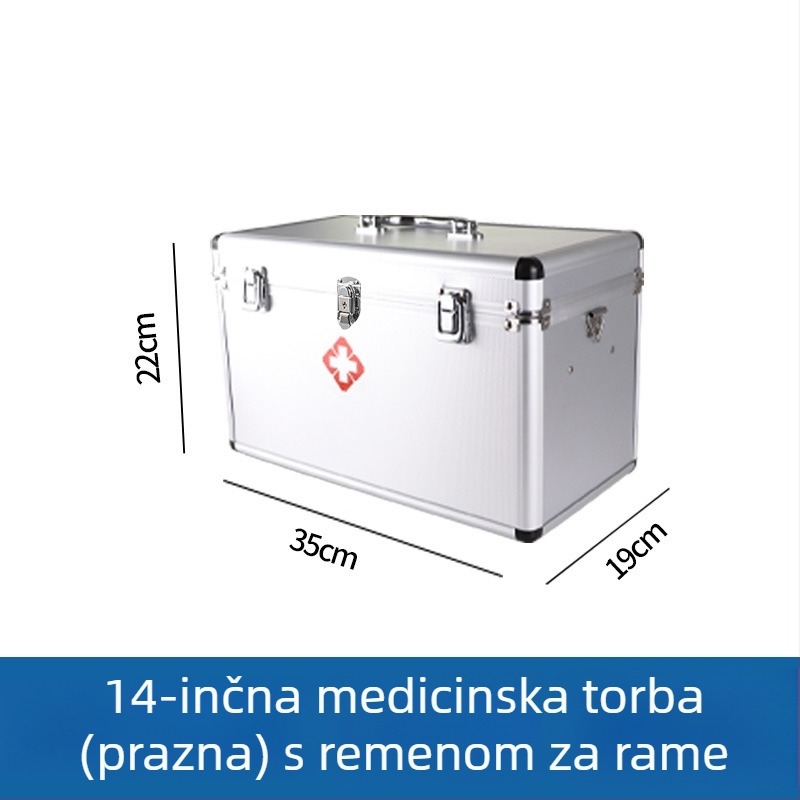 Prijenosni medicinski organizator za pohranu, velik kapacitet, višeslojni pretinci, za dom ili studentski dom