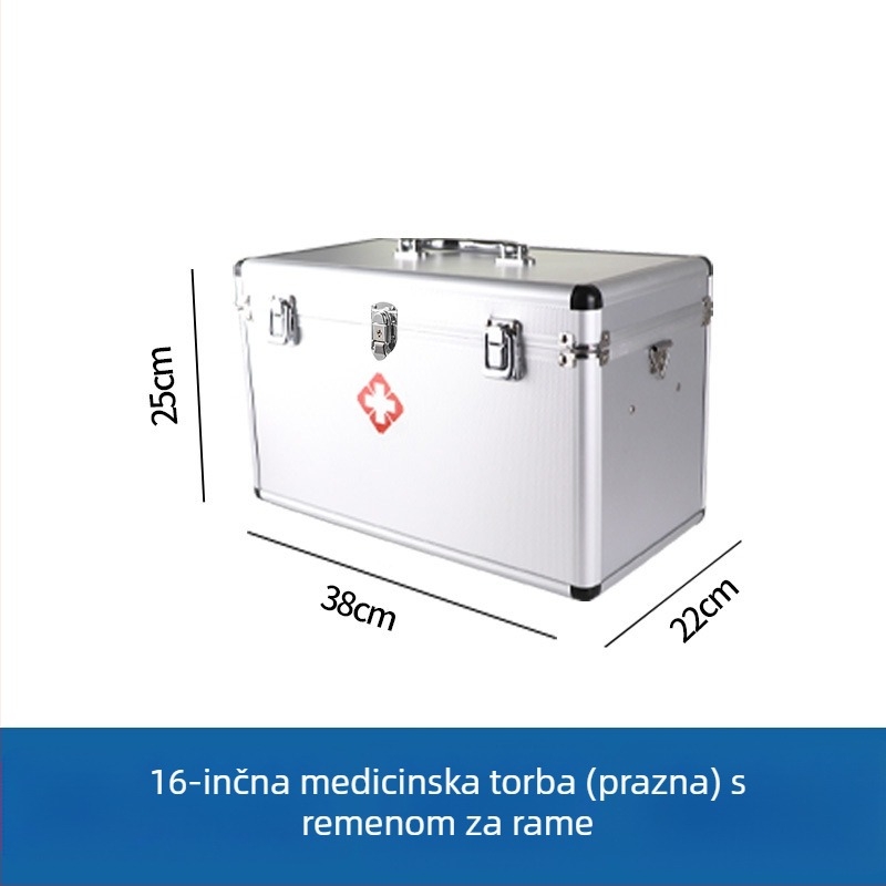 Prijenosni medicinski organizator za pohranu, velik kapacitet, višeslojni pretinci, za dom ili studentski dom