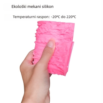 Veliki silikon kalup za tortu s teksturom kore i rubom, pogodan za fondant i čokoladnu glinu