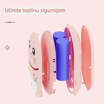 2-u-1 grijač za ruke i power bank, kompaktan, otporan na eksplozije, dvostruko grijanje, ugrađena baterija 4000–6000mAh, USB punjenje, prijenosno