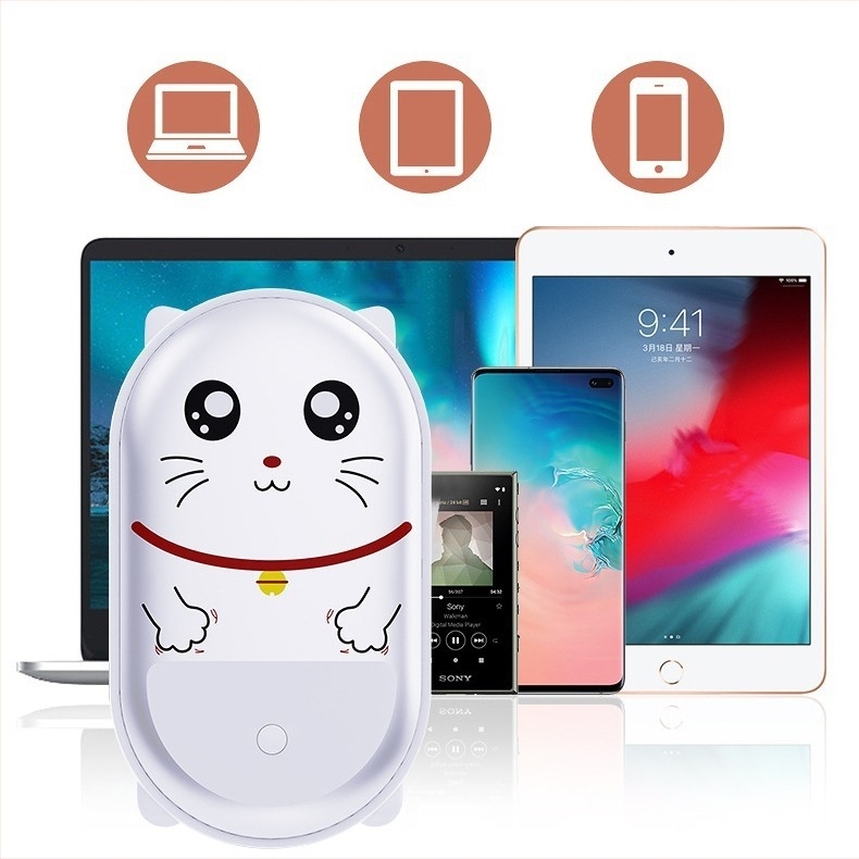 2-u-1 grijač za ruke i power bank, kompaktan, otporan na eksplozije, dvostruko grijanje, ugrađena baterija 4000–6000mAh, USB punjenje, prijenosno