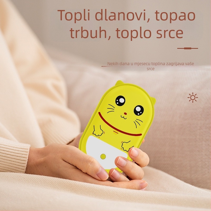 2-u-1 grijač za ruke i power bank, kompaktan, otporan na eksplozije, dvostruko grijanje, ugrađena baterija 4000–6000mAh, USB punjenje, prijenosno