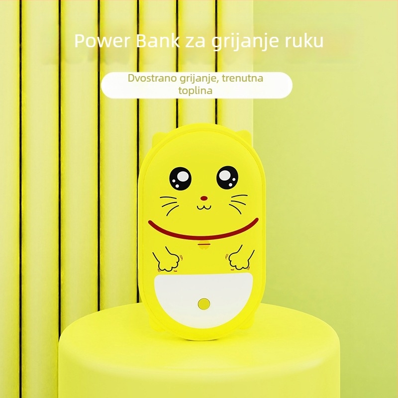 2-u-1 grijač za ruke i power bank, kompaktan, otporan na eksplozije, dvostruko grijanje, ugrađena baterija 4000–6000mAh, USB punjenje, prijenosno