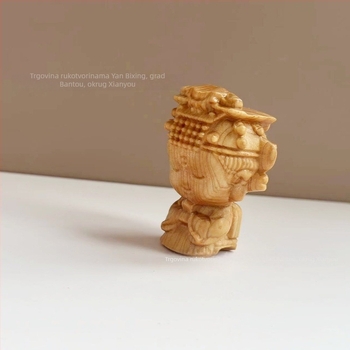 Thuja drvena skulptura: Mazu iz Meizhou, božica mora, Lin Moniang statue, kućni ukras, drveni suvenir