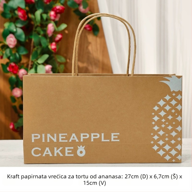 2026 Kutija za pakiranje ananas kolača, keksi s ananasom i pečene grickalice – luksuzna kutija s logom