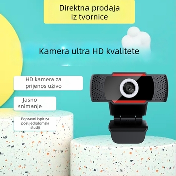 1080p HD web kamera za računalo s ugrađenim mikrofonom, bez upravljačkih programa, za videokonferencije i nastavu