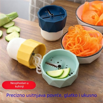 Višenamjenski rezač povrća za kućnu i profesionalnu uporabu, rez krumpira i naribavanje, stisnjak za češnjak, kuhinjski alat od ABS plastike