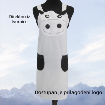 Pamučna pregača s remenima u obliku slova H, jedinstvena veličina, mogućnost ispisa logotipa