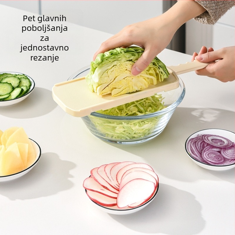 Višefunkcionalna sjeckalica za povrće – za salate, kupus i ljubičasti kupus, kućna kuhinja