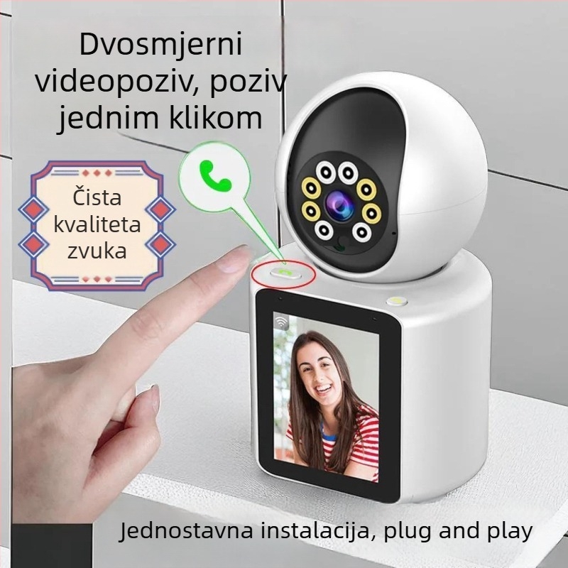Dvosmjerna video pametna kamera za kućno praćenje starijih osoba i beba, Wi‑Fi povezivanje
