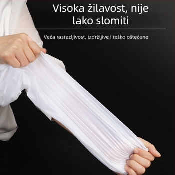 Bijele vodootporne rukave za kuhinju i prehrambenu industriju, tanke PU rukave
