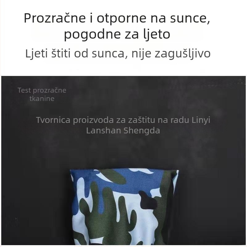 Kamuflažni zaštitni rukavi s elastičnim manžetama, dugi i labavog kroja, otporni na prljavštinu i onečišćenja