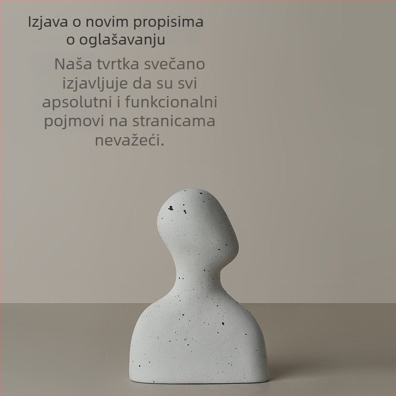Keramička portretna figurica za hodnik i dnevni boravak – elegantan ukras