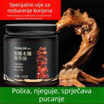 Održavanje uljem za korijenske rezbarije; njega mahagonija; poliranje i voskanje drvenih rezb; ulje za poliranje nefrita.
