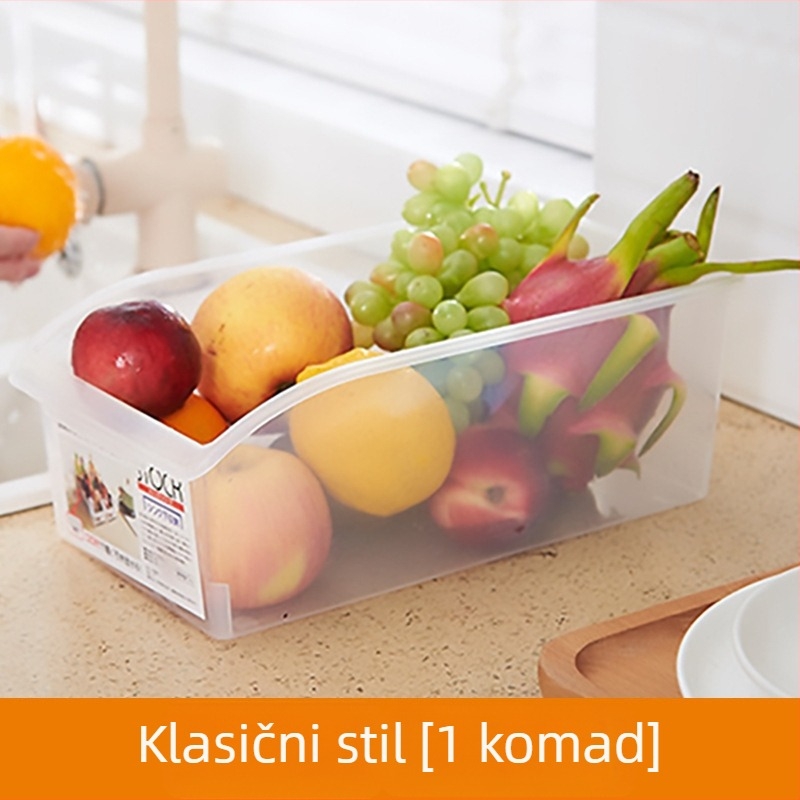 Velika ladica kutija za skladištenje u hladnjaku, kuhinjska plastična kutija za čuvanje hrane