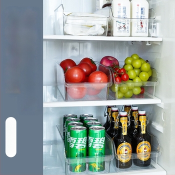 Kutija za skladištenje u hladnjaku sa ladicom – prozirna, plast za hranu, velika kapaciteta