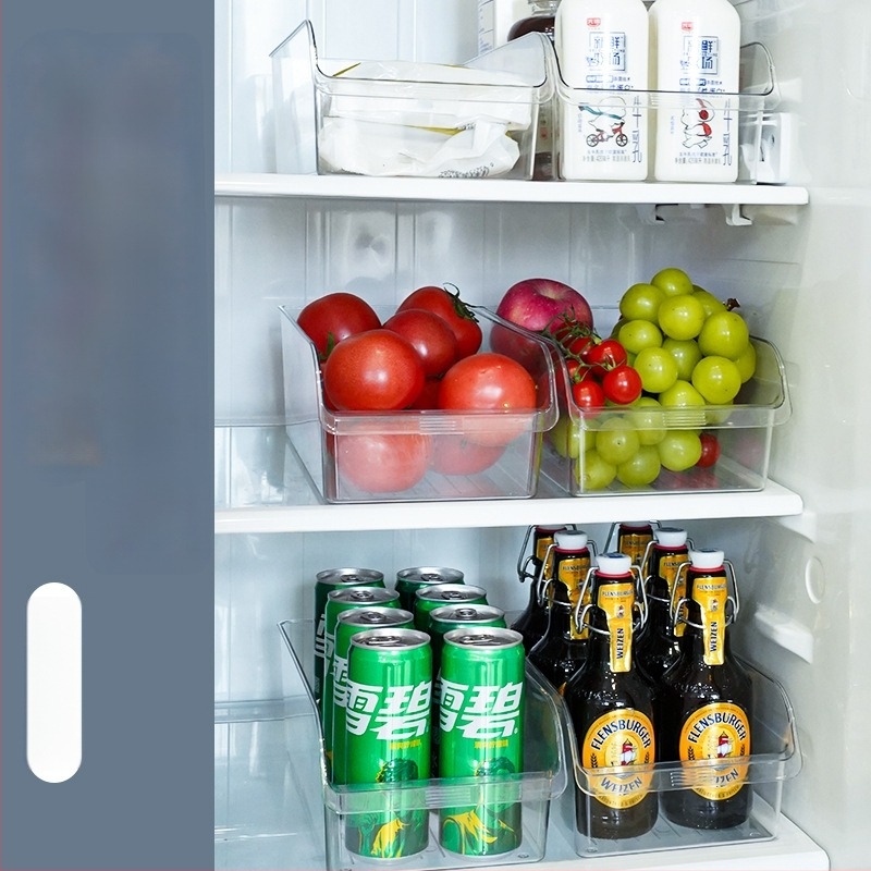 Kutija za skladištenje u hladnjaku sa ladicom – prozirna, plast za hranu, velika kapaciteta