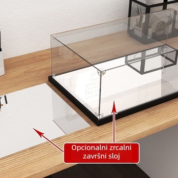Akrilna kutija za prikaz Gundam modela — prozirna kutija za izlaganje s zaštitom od prašine