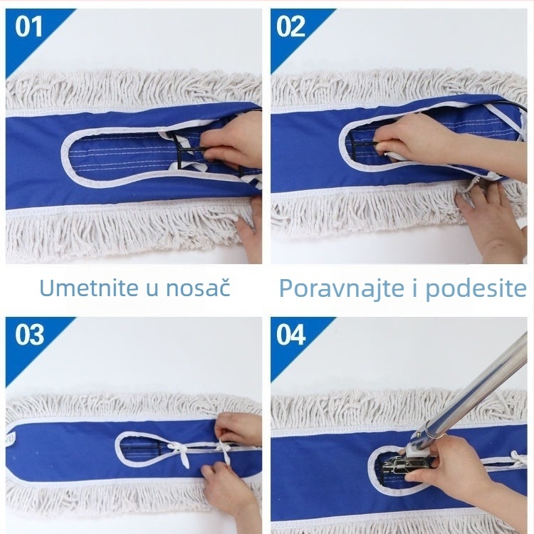 Yumin zamjenska glava mop prašine, apsorpcija vode, velika veličina, u više veličina, za dom i hotele