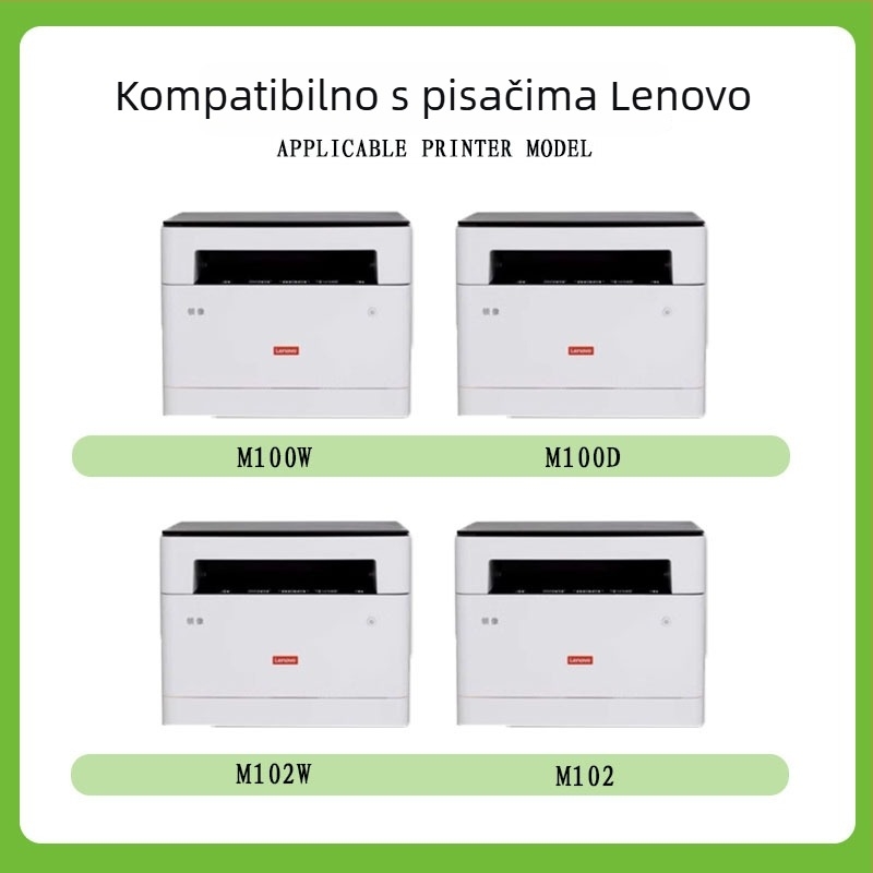 Tonernu kasetu kompatibilnu s laserskim pisačem Lenovo LT100, za modele M101D, M102W i M100DW