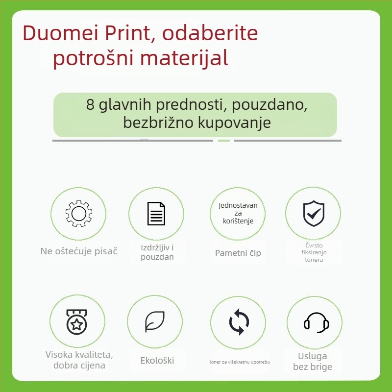 Tonernu kasetu kompatibilnu s laserskim pisačem Lenovo LT100, za modele M101D, M102W i M100DW