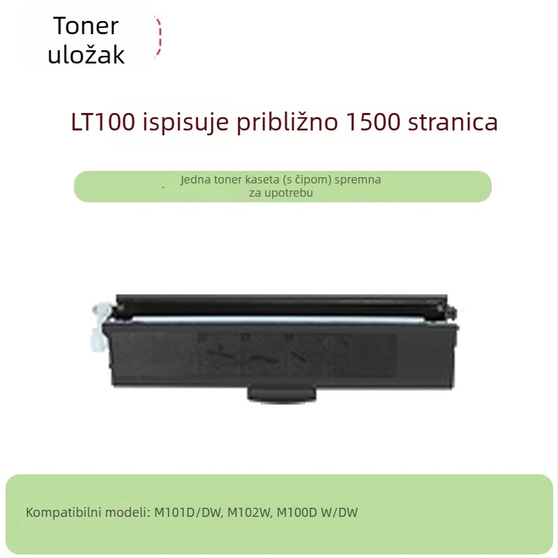 Tonernu kasetu kompatibilnu s laserskim pisačem Lenovo LT100, za modele M101D, M102W i M100DW