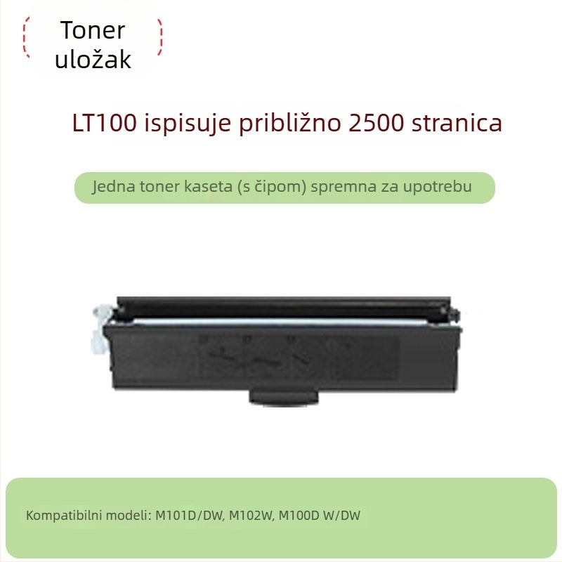 Tonernu kasetu kompatibilnu s laserskim pisačem Lenovo LT100, za modele M101D, M102W i M100DW