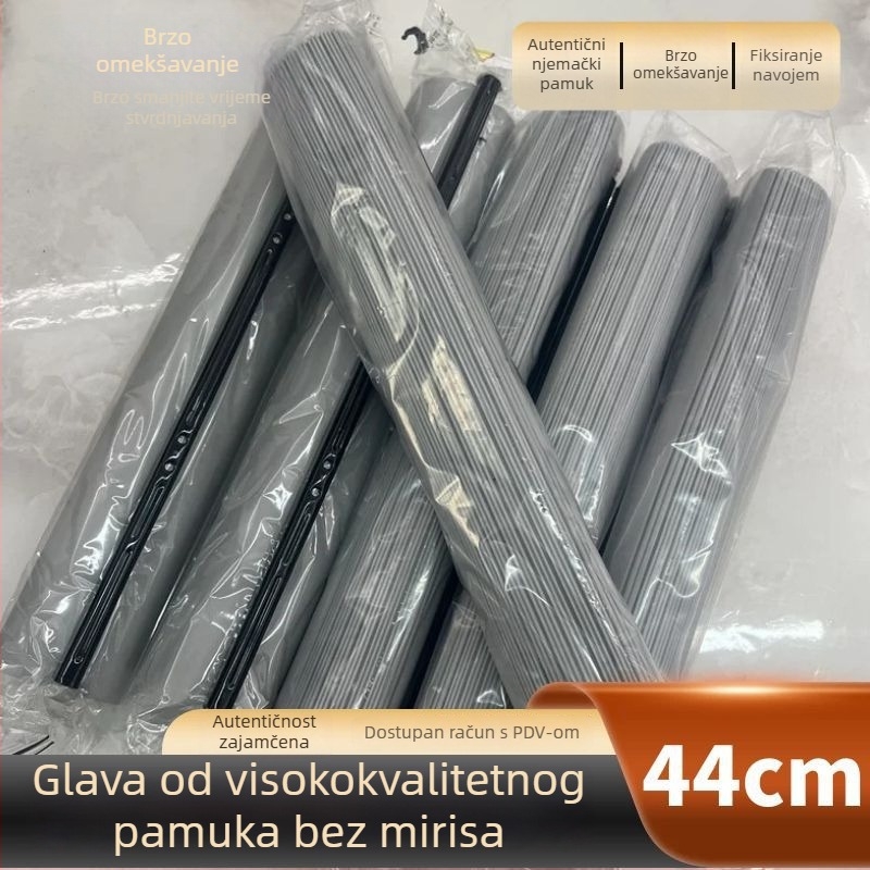 Zamjenska glava mopa sa spužvom, 44 cm, nadprosječna apsorpcijska glava od PVA-a, s roller-klipsom