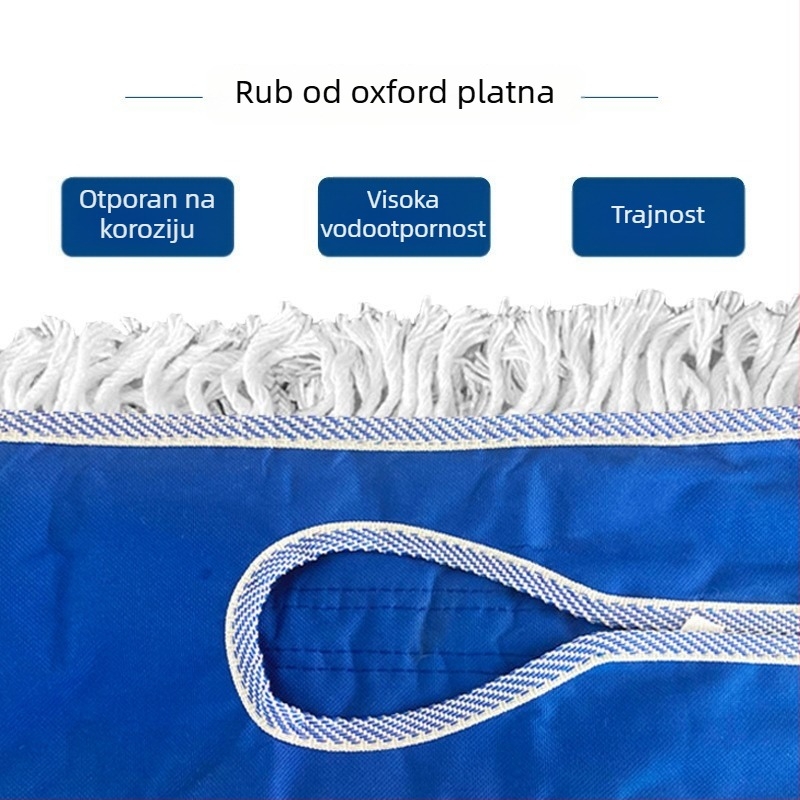 Ploški mop od pamukog vlakna, široka glava, velika veličina, komercijalna upotreba