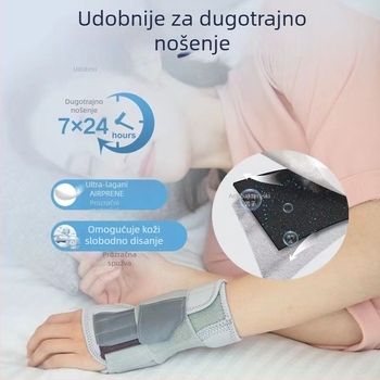 Zaštita zapešća s čeličnom pločom i stabilizatorom zgloba — ortoza za zapešće
