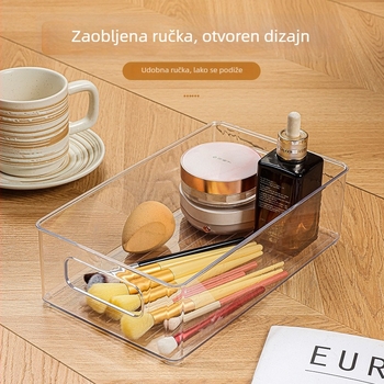 Stolni organizator kozmetike u stilu Instagrama, trapezoidni akrilni regal, višeslojni organizator za njegu kože