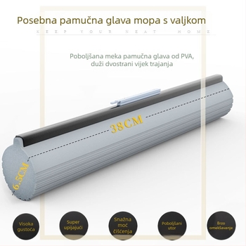 Apsorpcijska glava za mop – univerzalna zamjena, sa špongom i pamukom