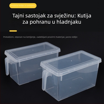 Višenamjenska prozirna kutija za pohranu s čvrstim poklopcem od PP-a, 5–6 L, za kuhinju i dom