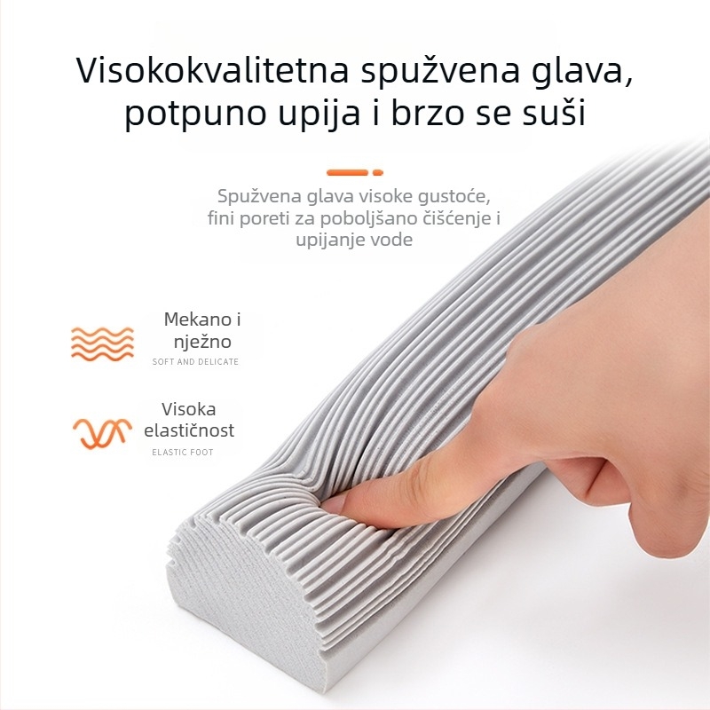 PVA glava za mop, sklopiva, s visoko gusto upijajućom spužvom, uska verzija, univerzalna zamjenska glava