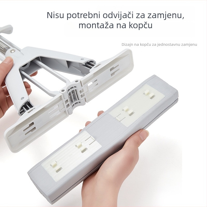 PVA glava za mop, sklopiva, s visoko gusto upijajućom spužvom, uska verzija, univerzalna zamjenska glava