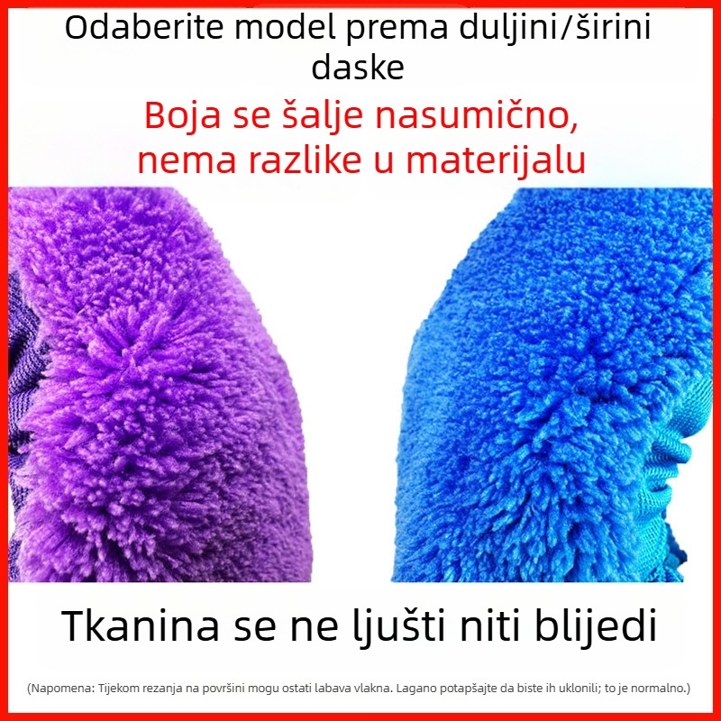 Debeli dvostrani pokrivač za mop od koral velura, univerzalna veličina, zamjenski materijal za mop s elastikom, ultra-apsorbirajuća krpa za čišćenje