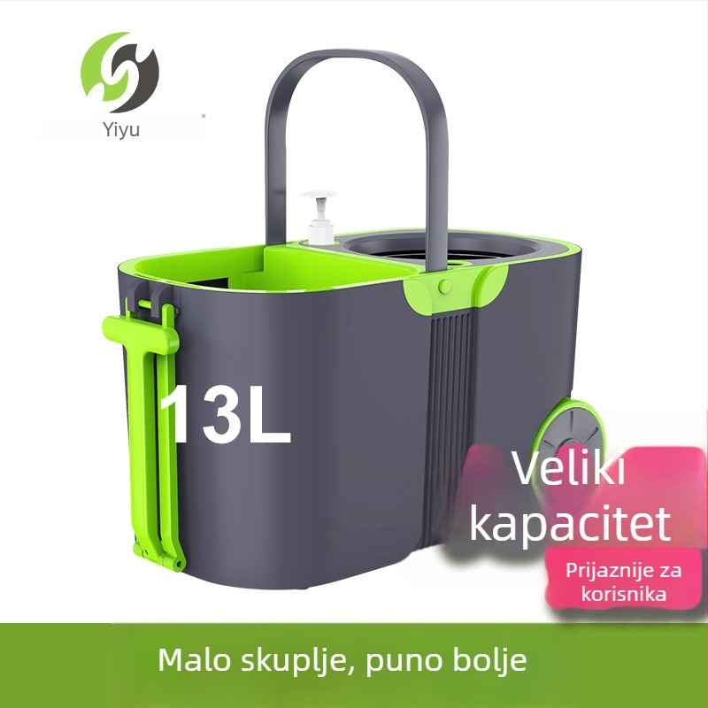 13L set rotirajućeg mop sa kadom za mop i dvostrukim pogonom