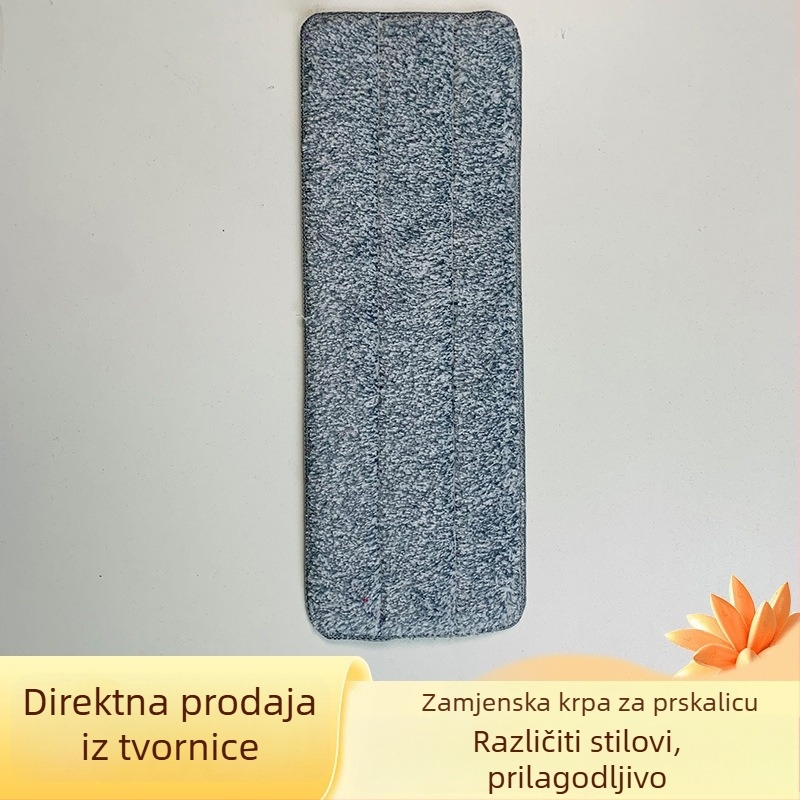 Zamjenski mikrovlakneni krpa za mop, debela, dvostruka upotreba (mokro/suvo), kućno čišćenje